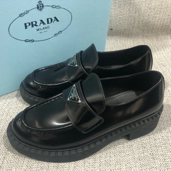 Prada Women's Black Loafers